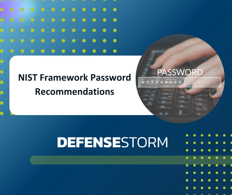 NIST framework password recommendations